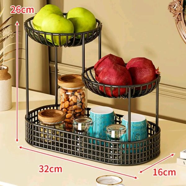 3 Tiers Fruit Basket Fruit Bowl - Image 3